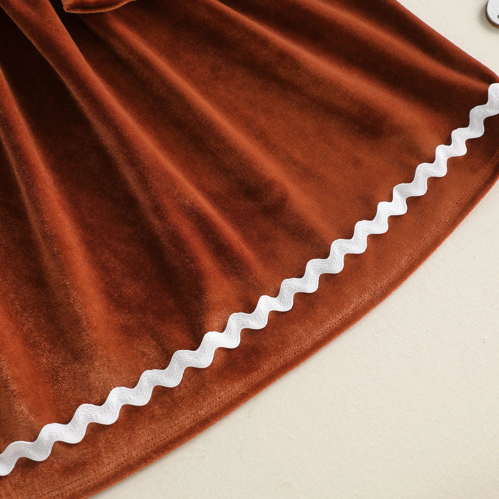 GINGERBREAD MAN Velvet Bowtie Dress