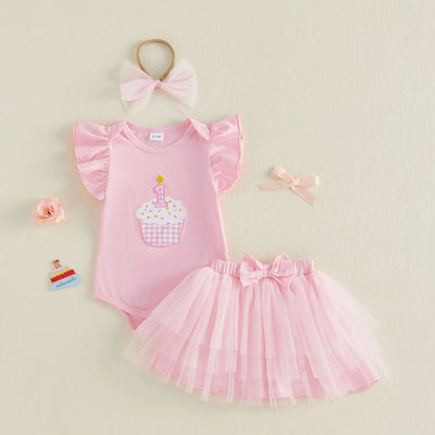 ONE Birthday Cupcake Tutu Outfit