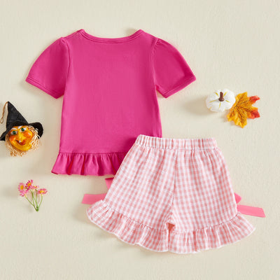 BOO Pink Checkered Outfit
