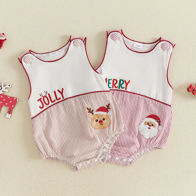 JOLLY & MERRY Striped Romper