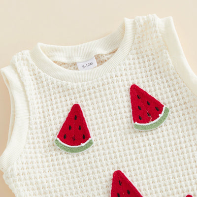 WATERMELON Waffle Knit Tank Top Outfit