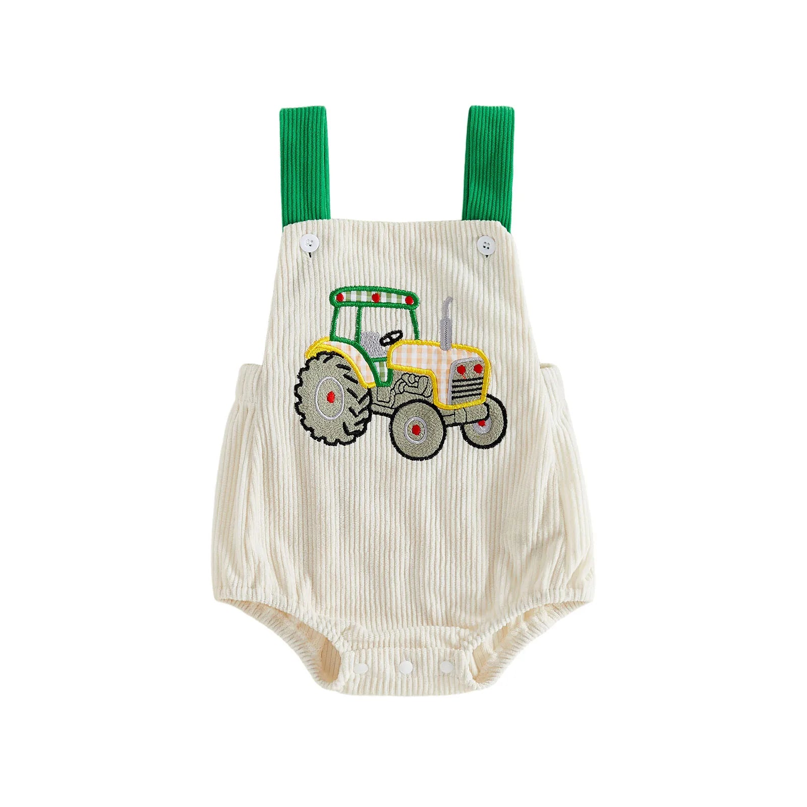 TRACTOR Corduroy Romper