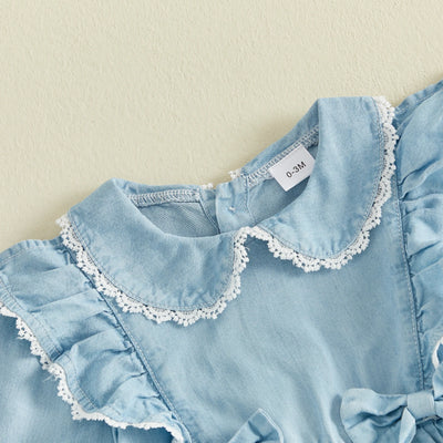 MILA Lace & Bowtie Jumpsuit