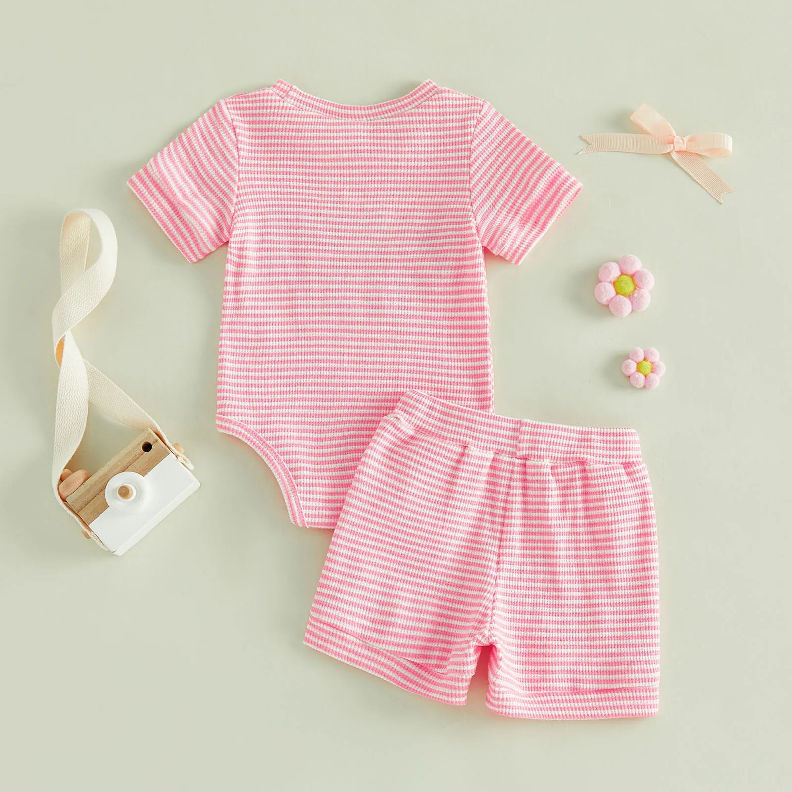 DADDY'S GIRL Striped Outfit