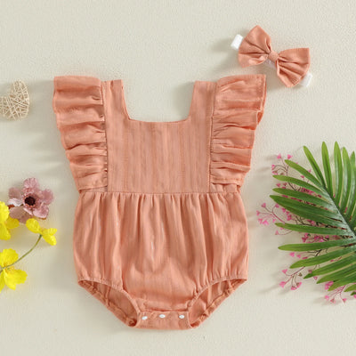 NORA Ruffle Sleeve Romper