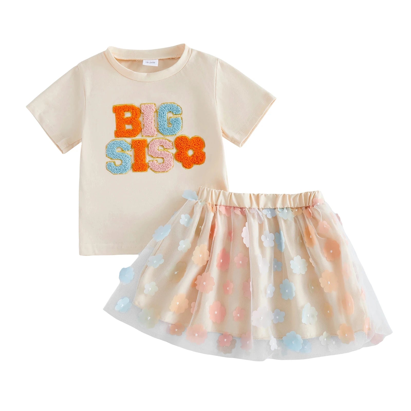 BIG SIS Tulle Flower Skirt Outfit