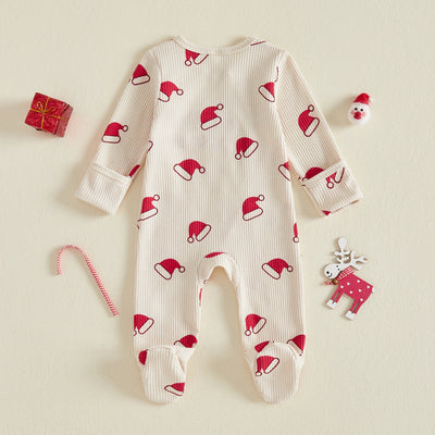 MY FIRST CHRISTMAS Santa Hat Jumpsuit