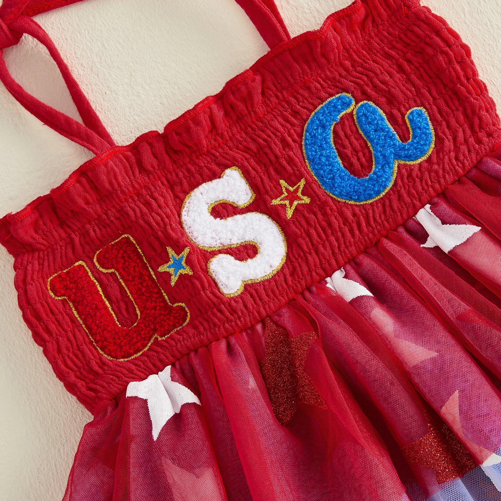USA Smocked Star Dress