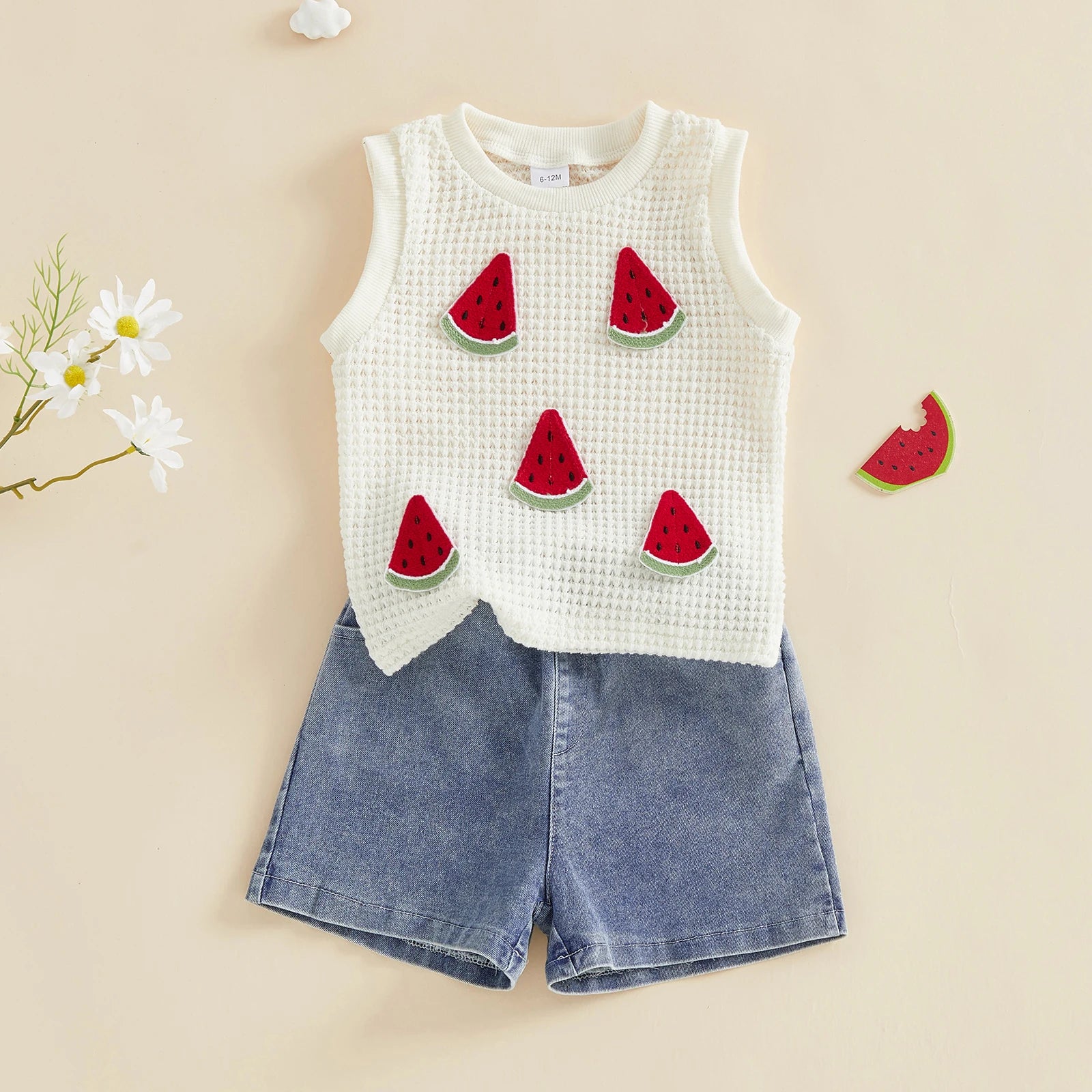 WATERMELON Waffle Knit Tank Top Outfit