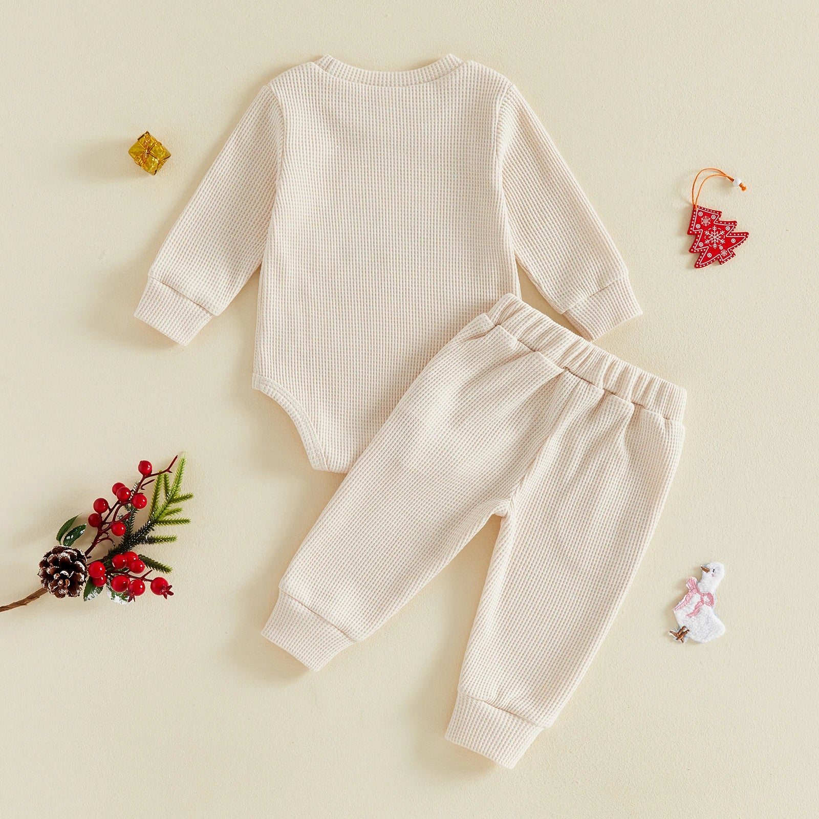 JUST A JOLLY GOOSE Waffle Knit Outfit