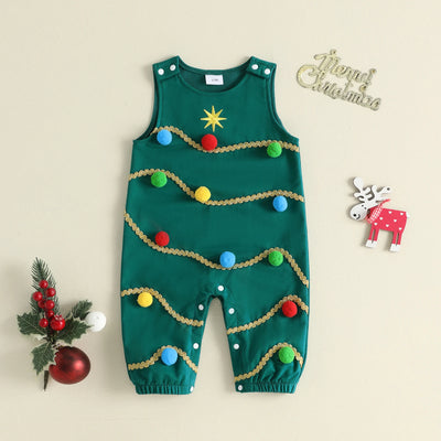 CHRISTMAS TREE Pompom Jumpsuit