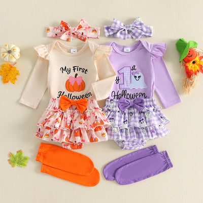 MY FIRST HALLOWEEN Ruffle Skirt Outfit