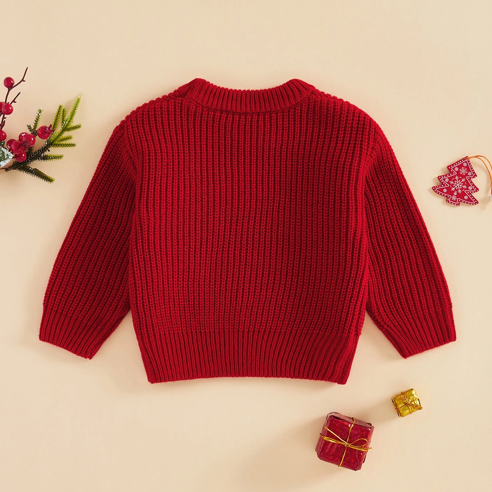 MY FIRST CHRISTMAS Car Knitted Sweater