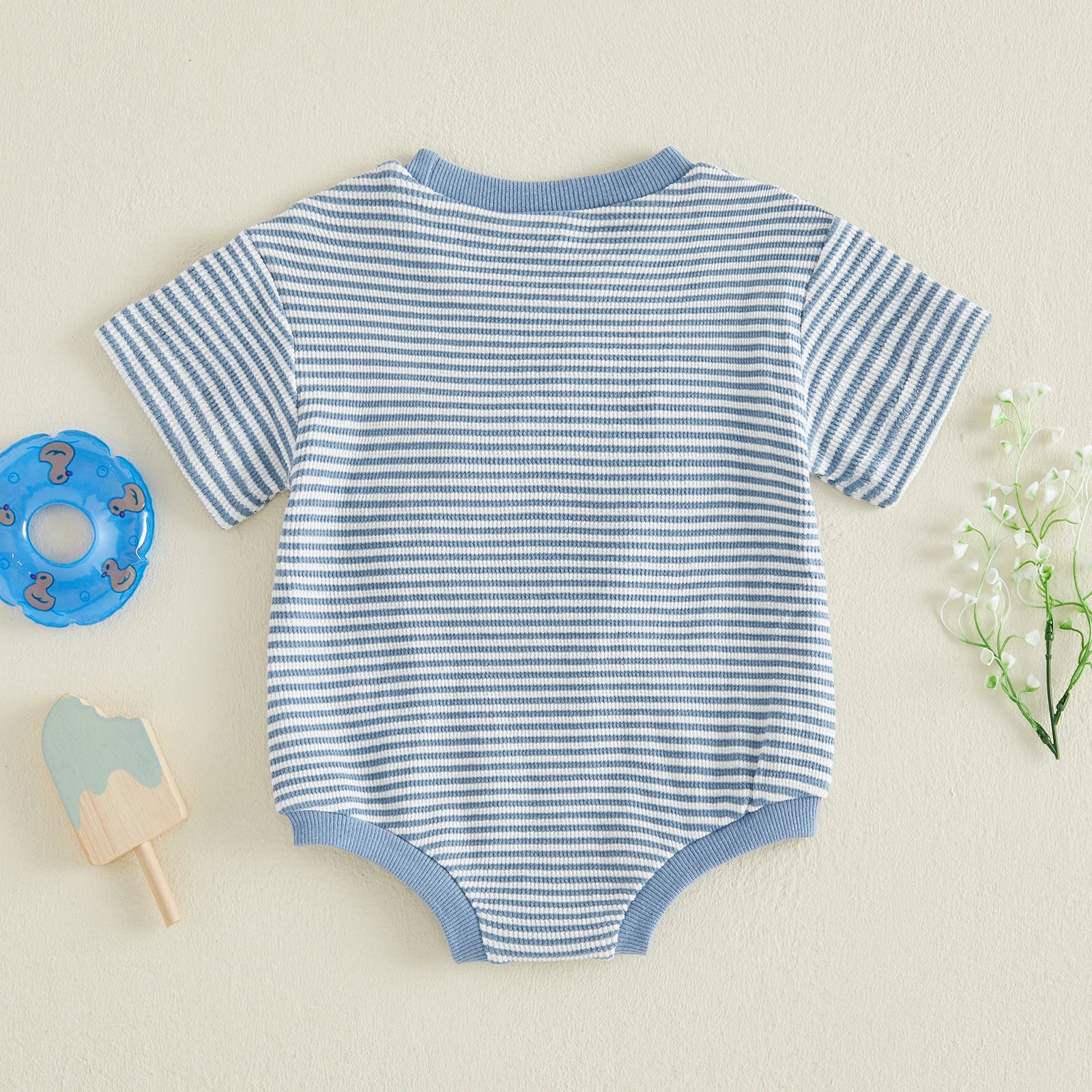 DUCK Striped Onesie