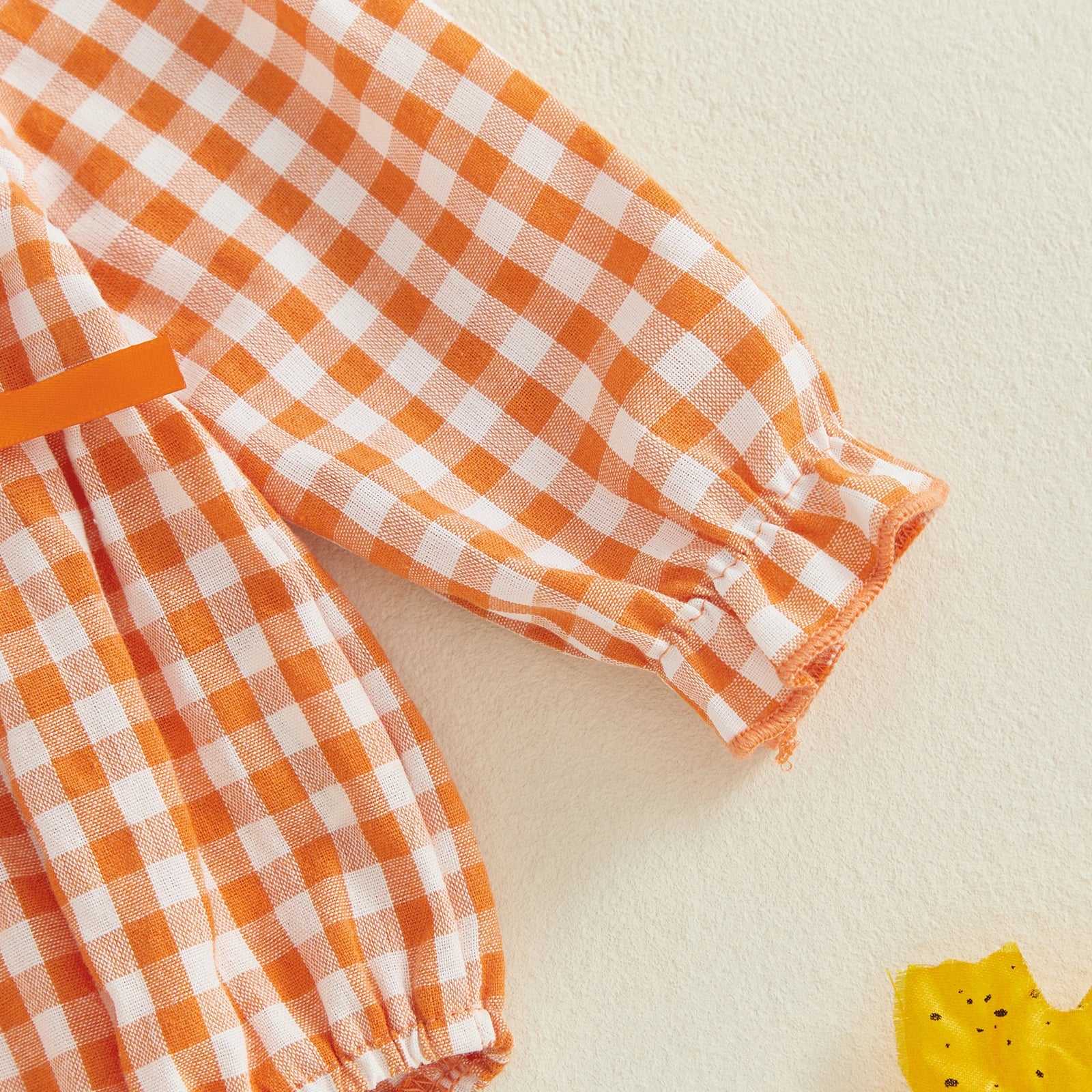 PUMPKINS Crochet Collar Romper