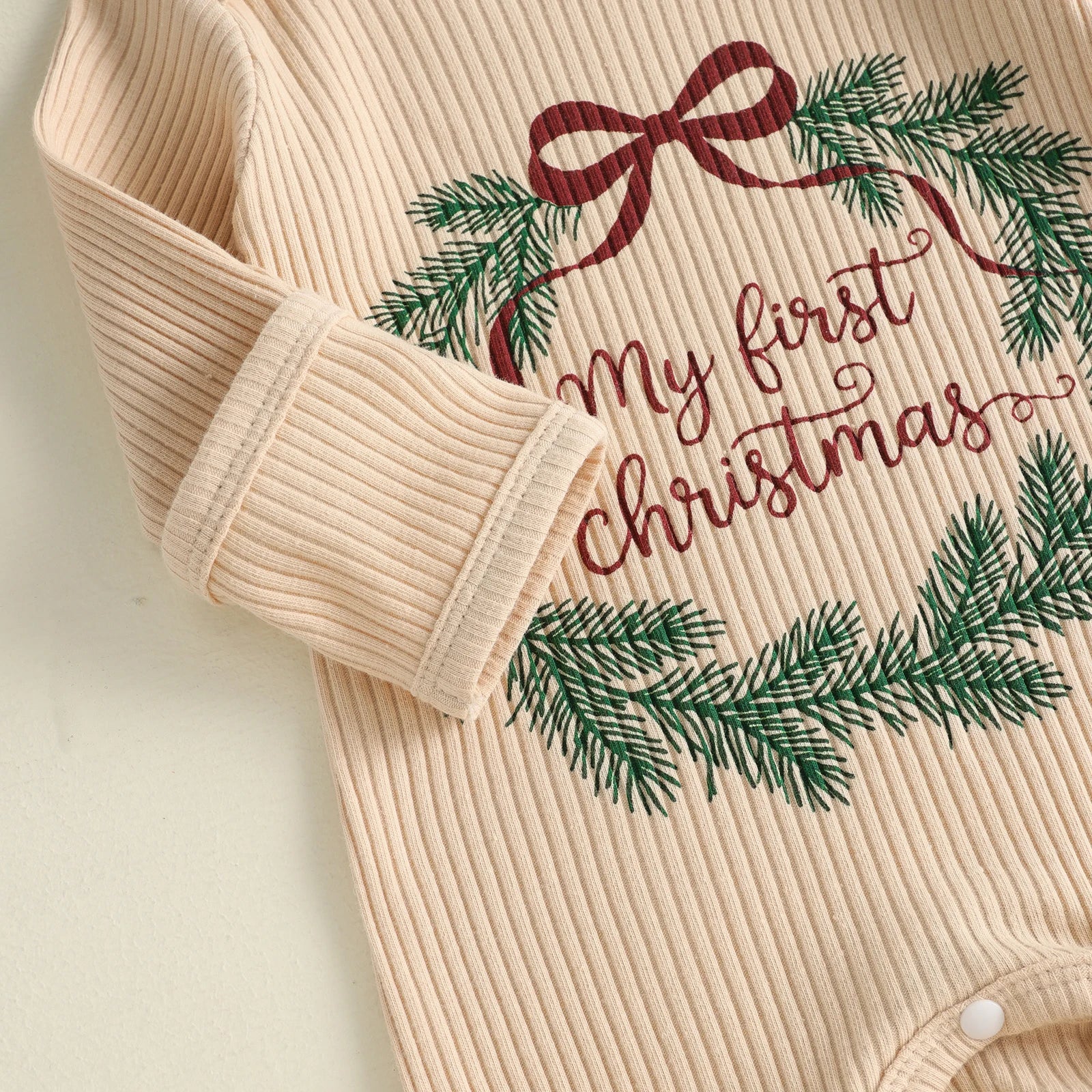 MY FIRST CHRISTMAS Wreath Jumpsuit