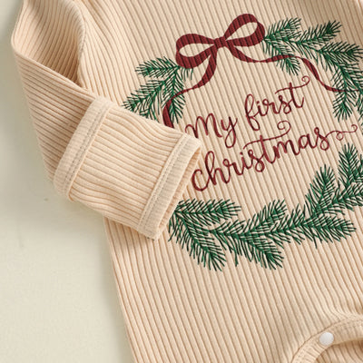 MY FIRST CHRISTMAS Wreath Jumpsuit