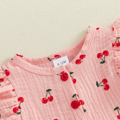 CHERRIES Ruffle Bowtie Outfit