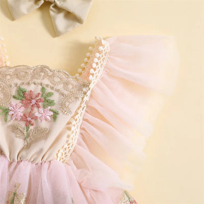 LITTLE FAIRY Floral Romper