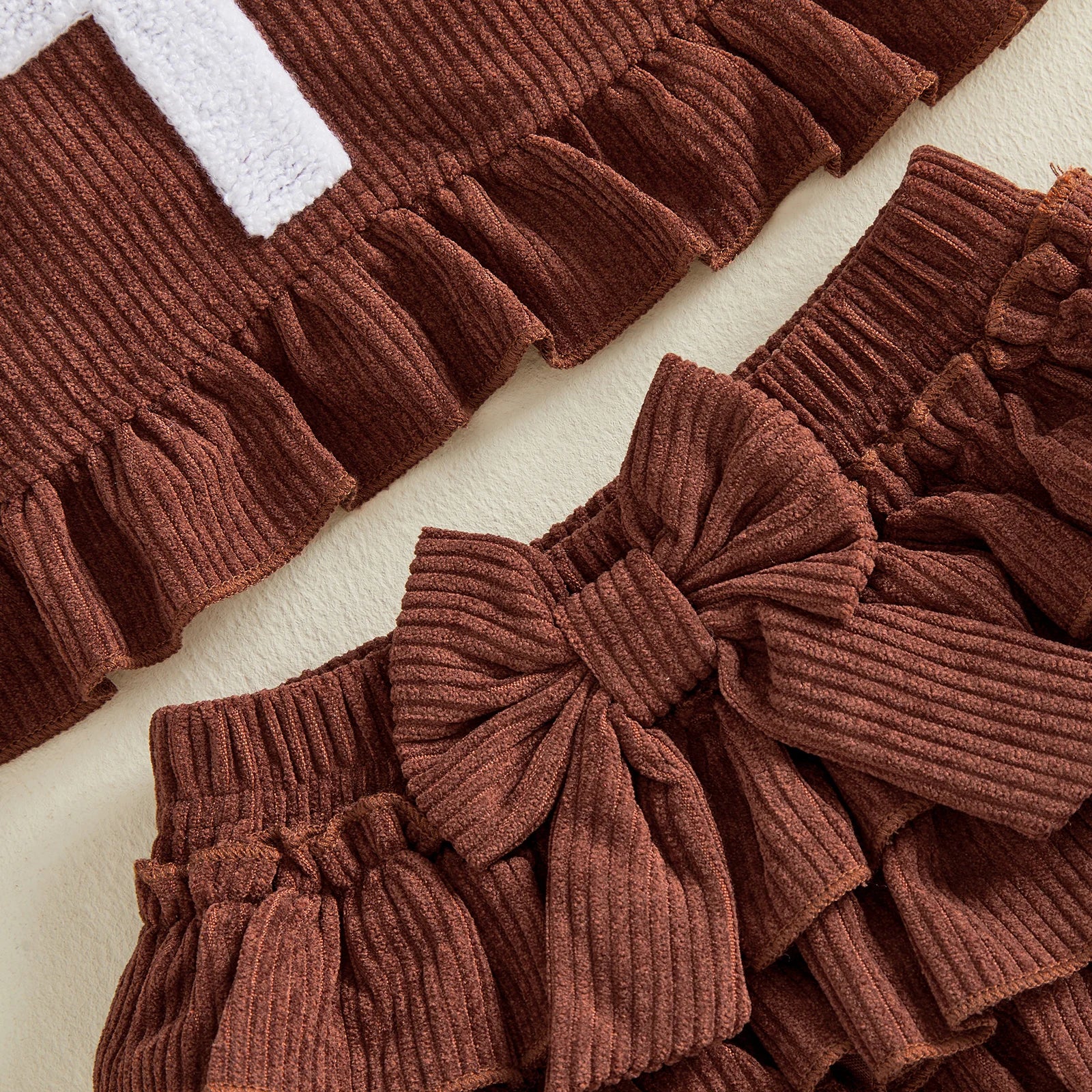 BASEBALL Corduroy Ruffle Outfit
