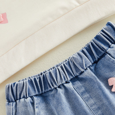 BOWTIE Denim Shorts Outfit