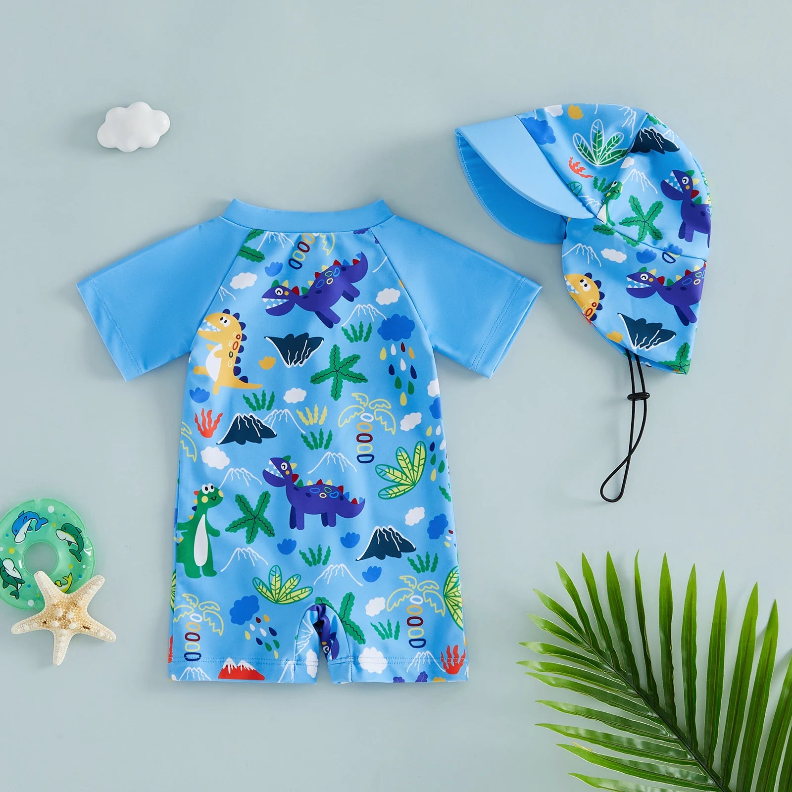 BEACH TIME Swimsuit with Sun Hat