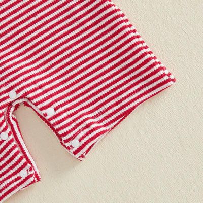 AMERICA Striped Polo Jumpsuit