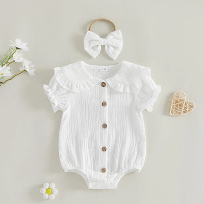 MILA Collar Romper with Headband