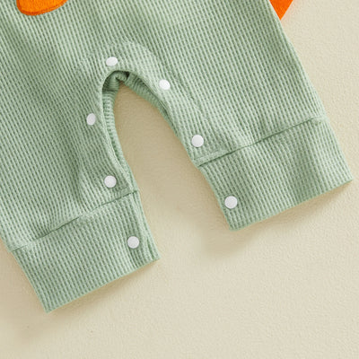 BABY DINO Waffle Knit Overall Outfit