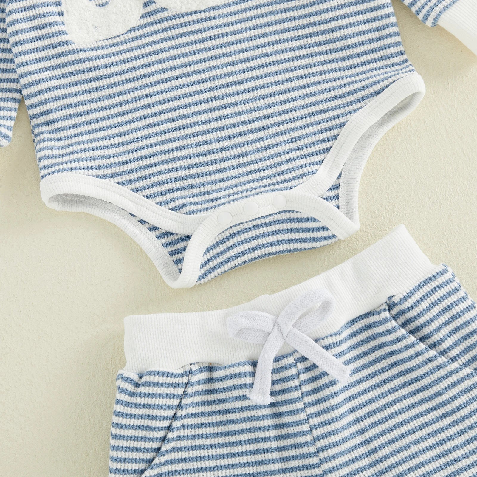 MAMA'S BOY Striped Joggers Outfit