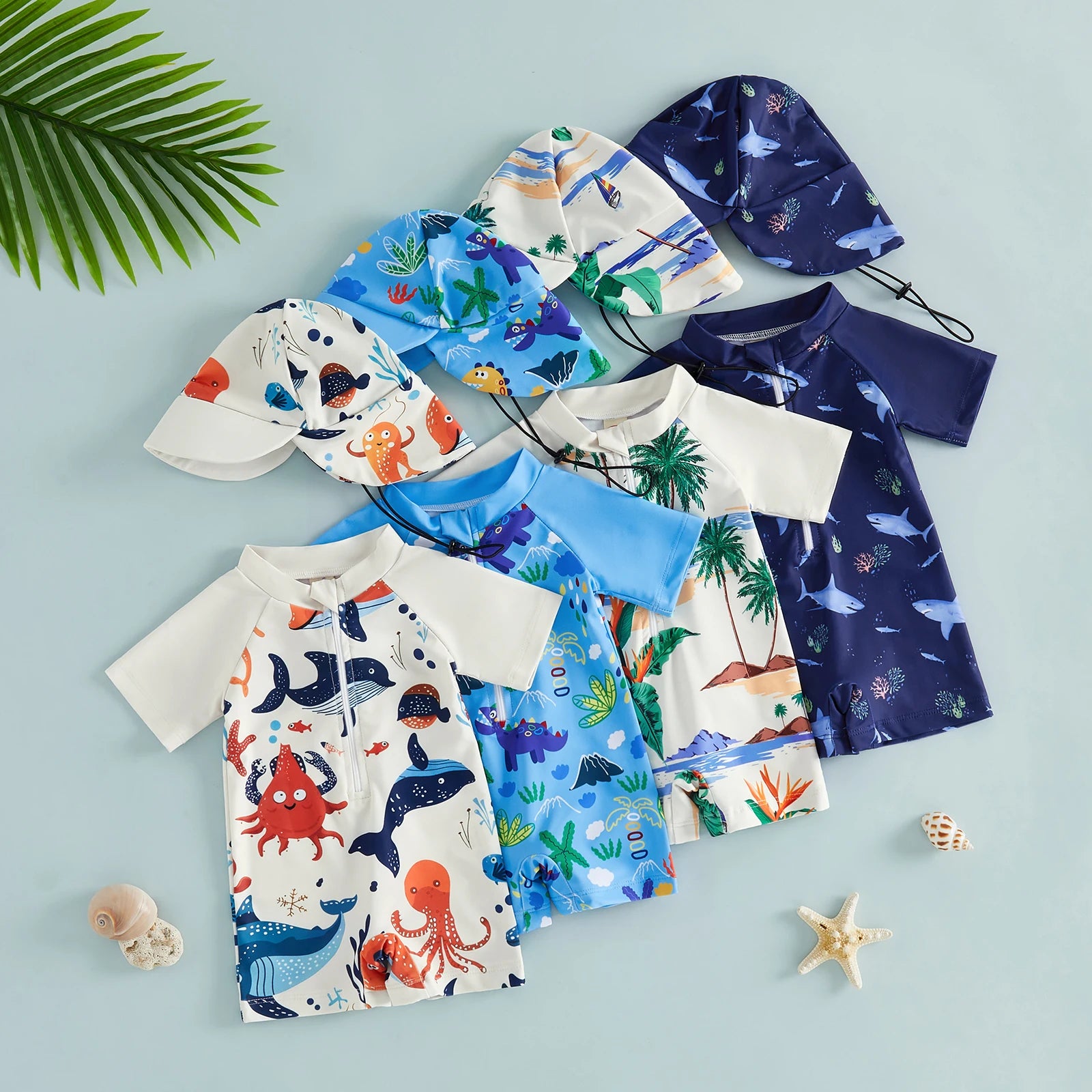 BEACH TIME Swimsuit with Sun Hat