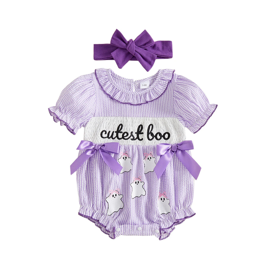 CUTEST BOO Ruffle Romper