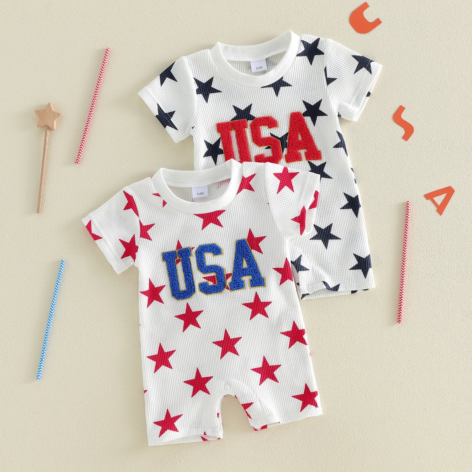 USA STAR White Jumpsuit