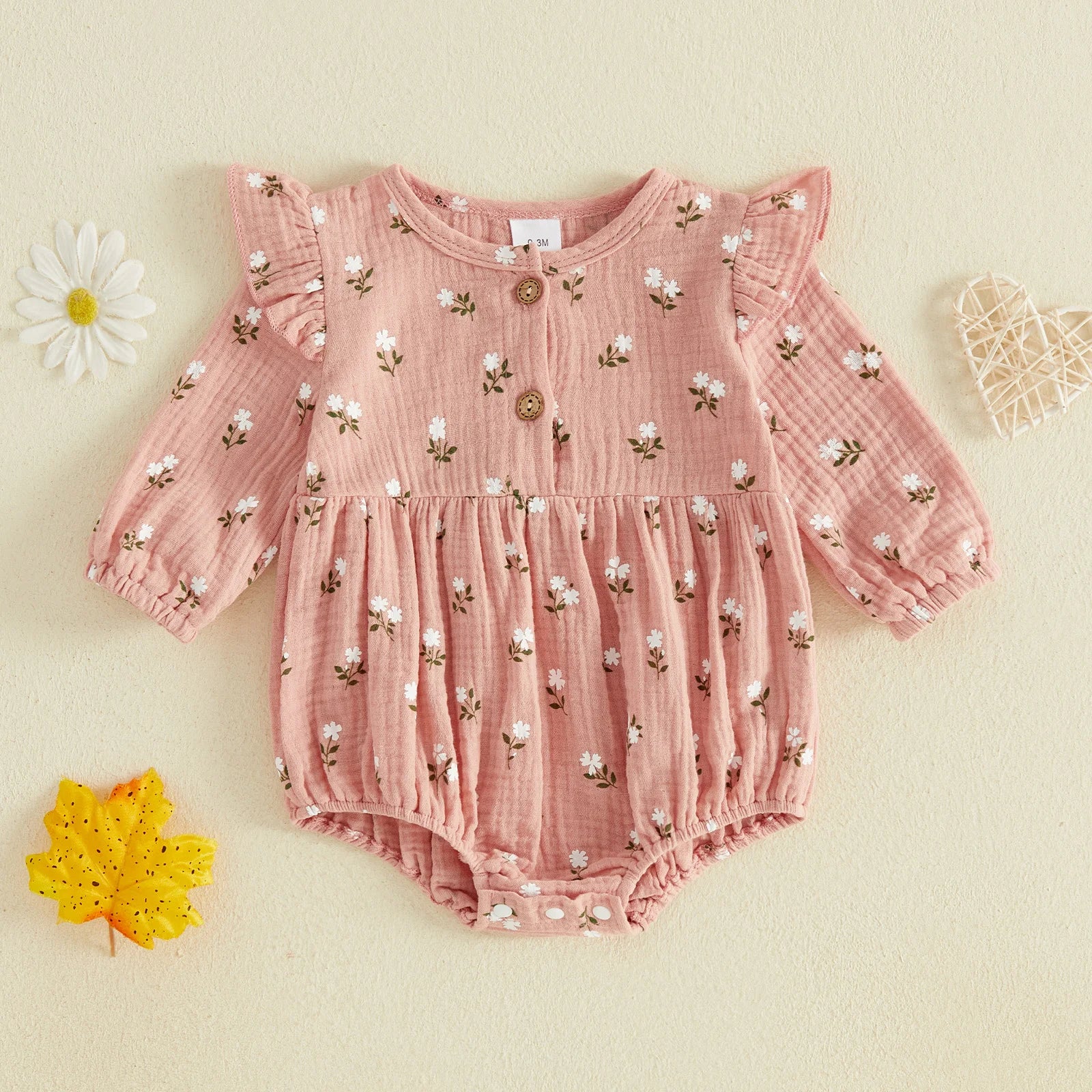 LEAH Floral Romper