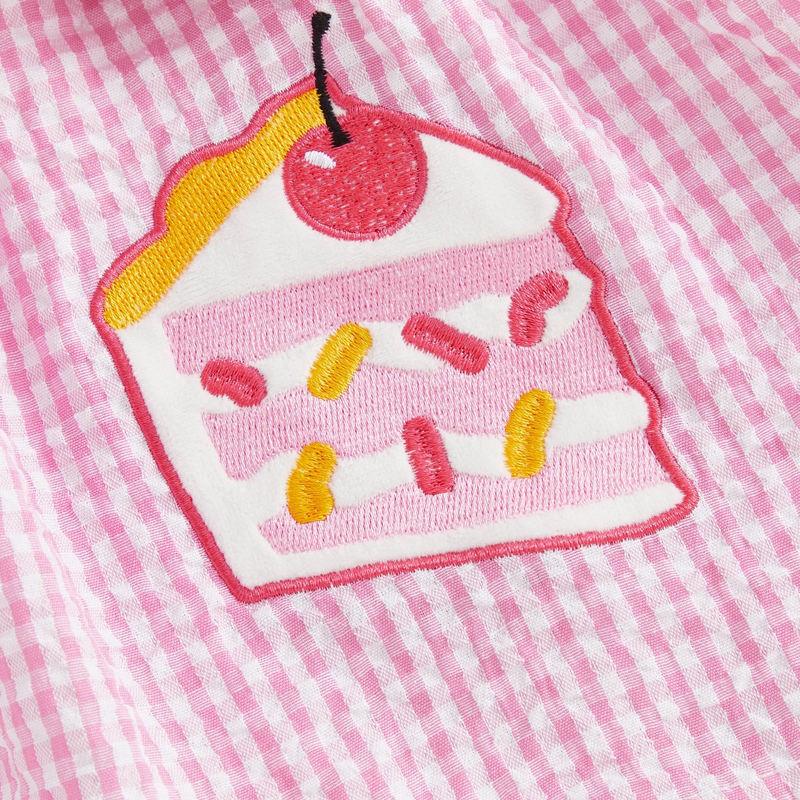 IT'S MY BIRTHDAY Pink Checkered Dress