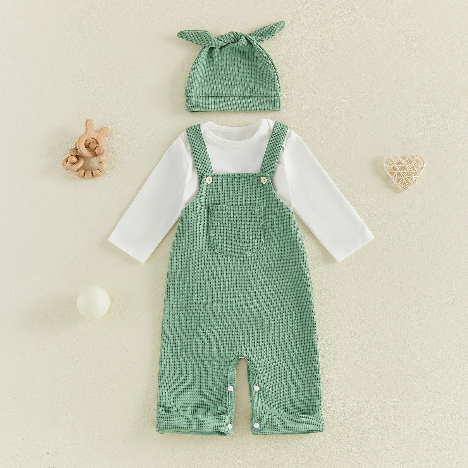 EVERETT Overall Outfit with Beanie