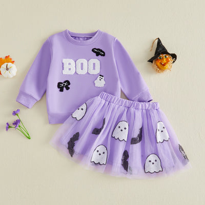 BOO Purple Tulle Skirt Outfit