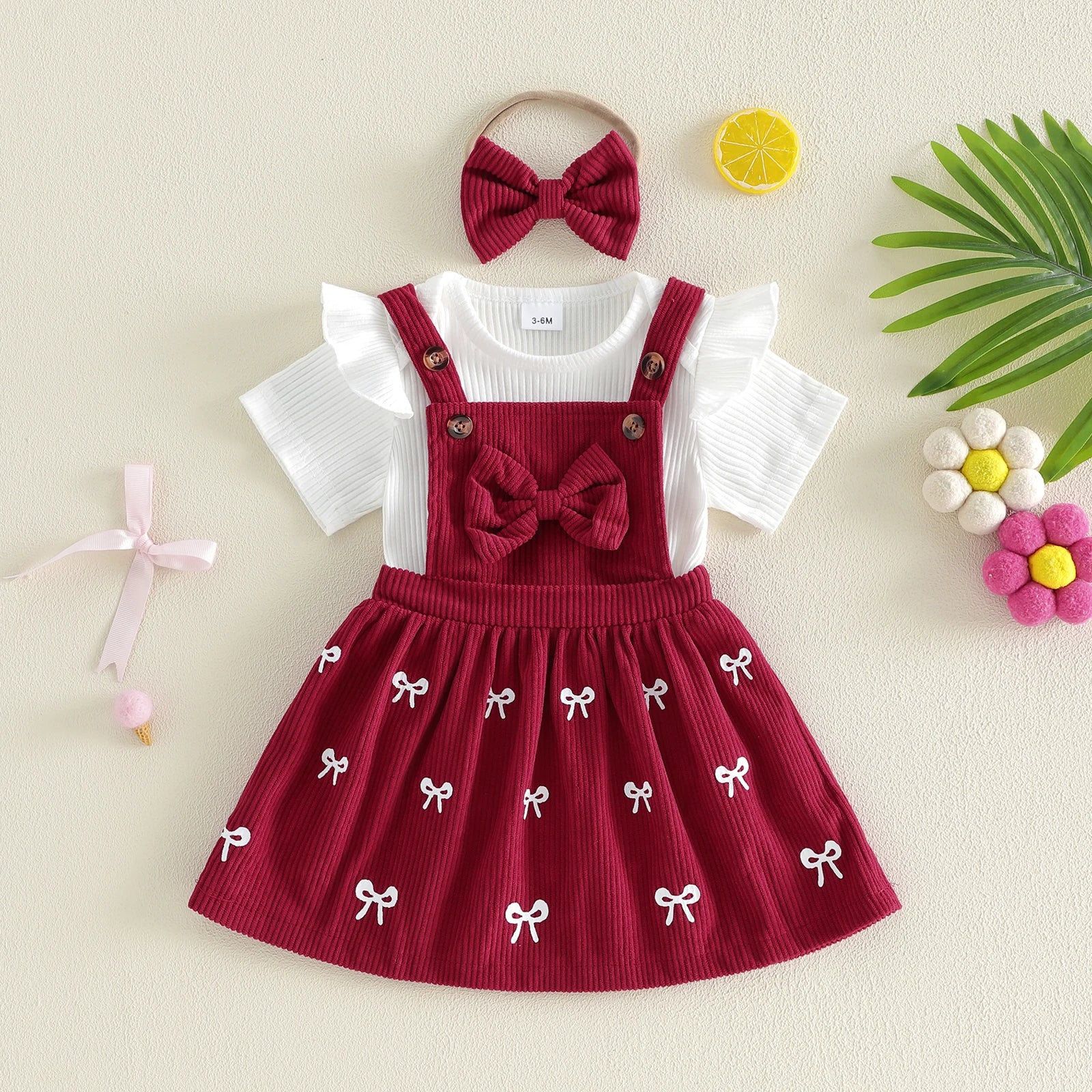 BOWTIE Corduroy Dress
