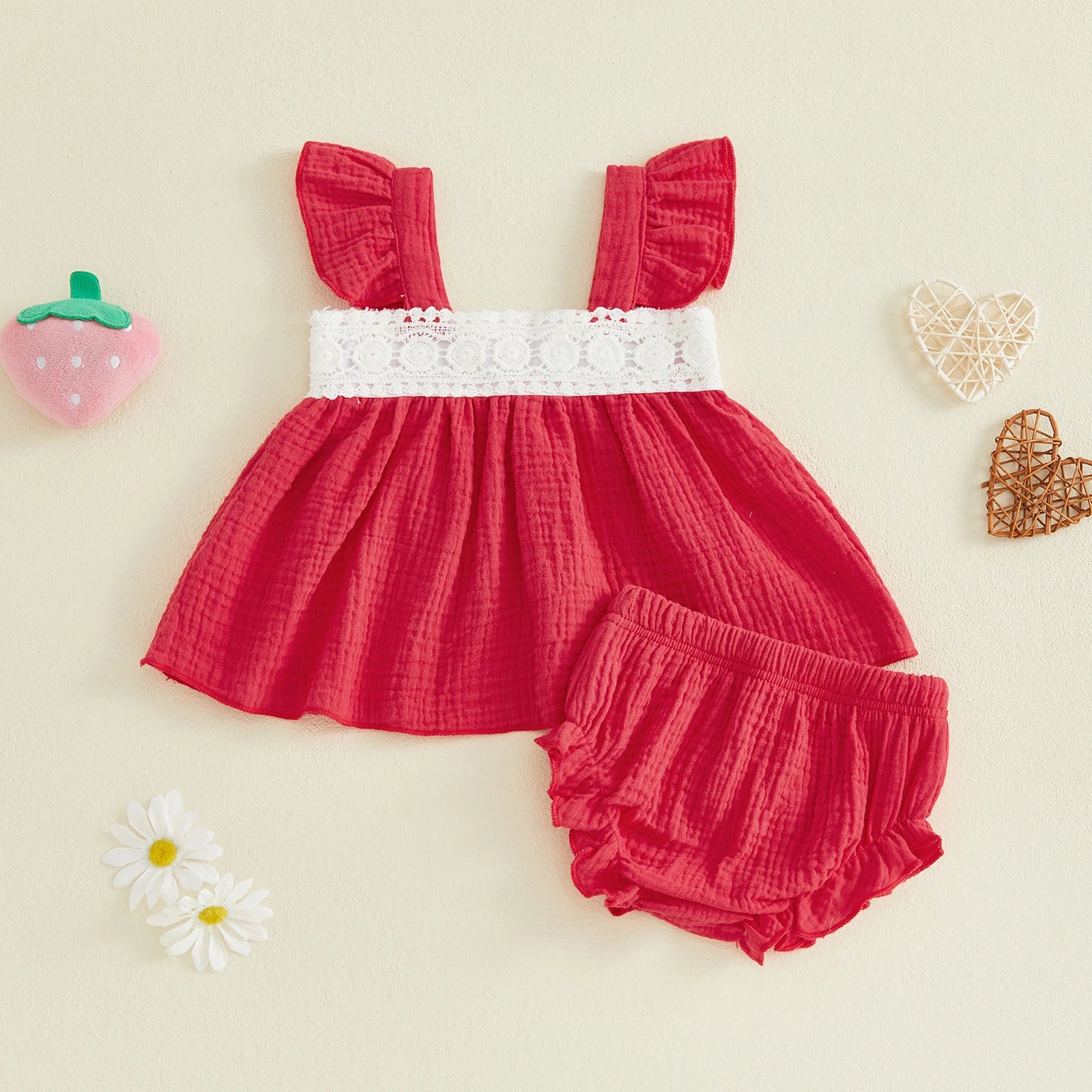 STRAWBERRIES Muslin Outfit