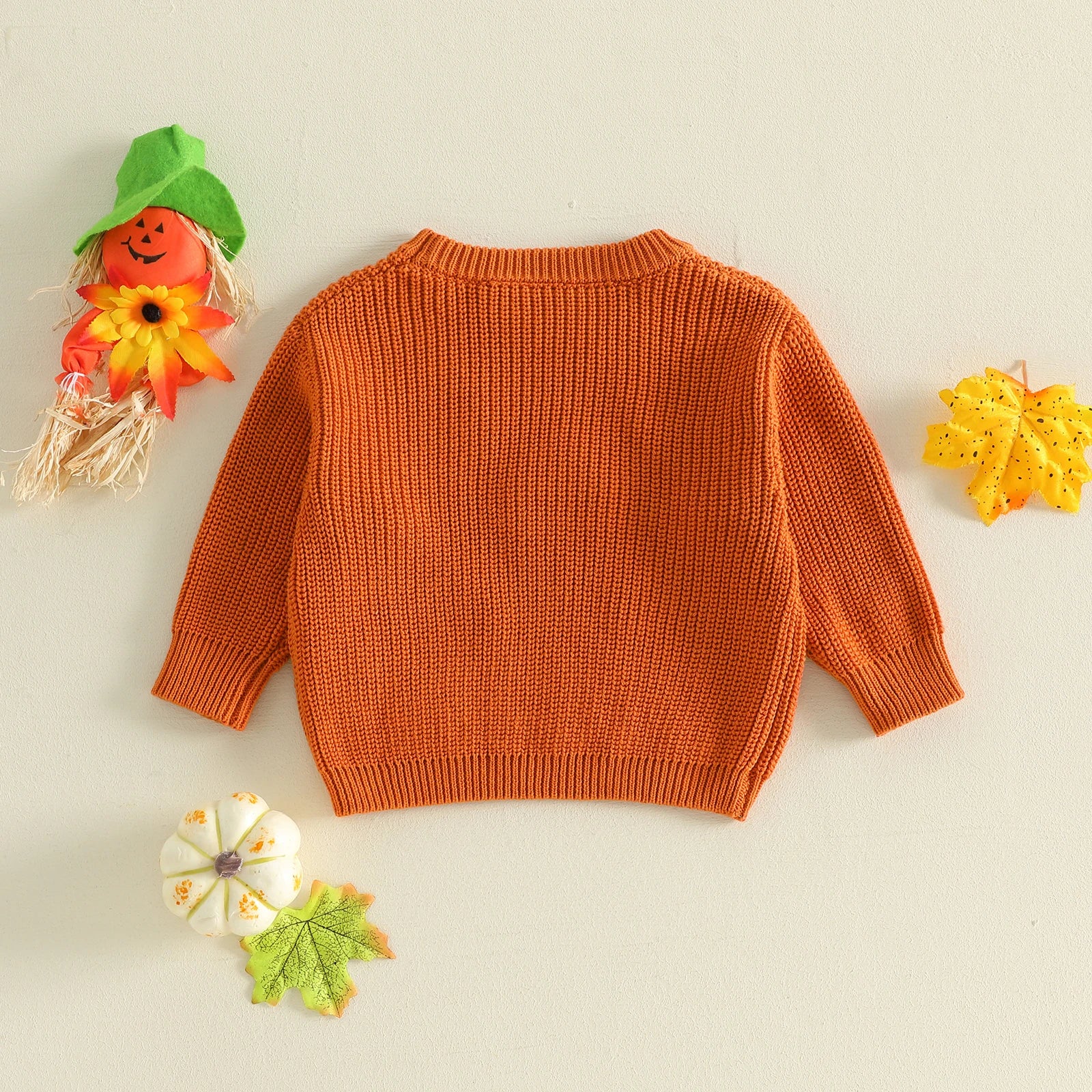 HAPPY PUMPKIN Knitted Sweater