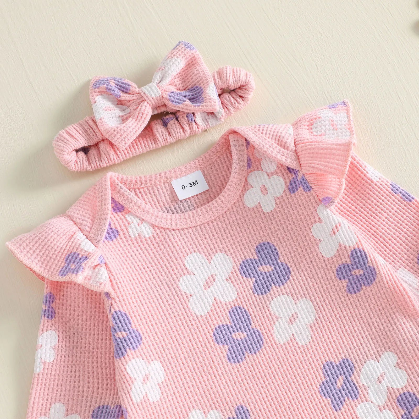 FLOWERS Pink Bellbottom Outfit