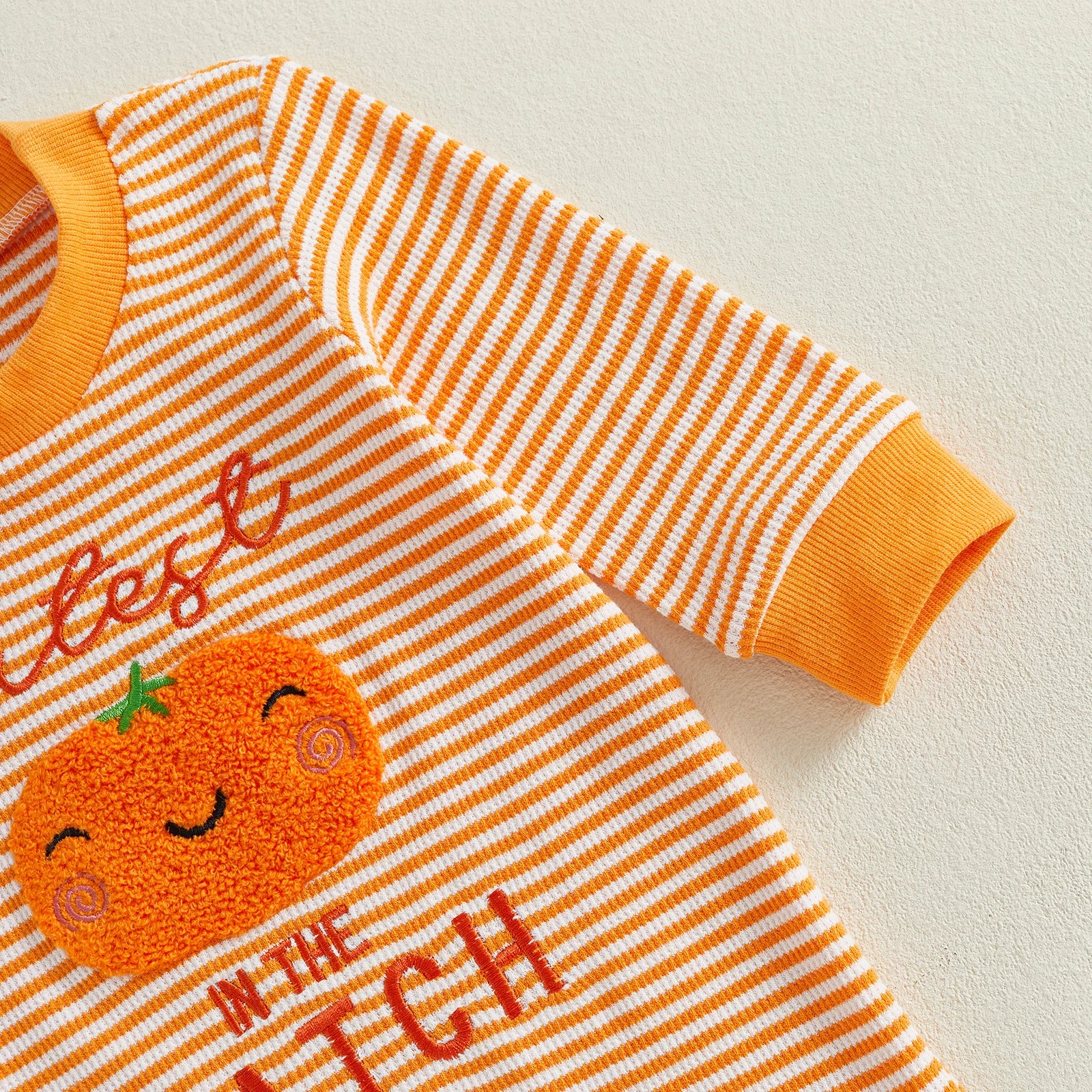 CUTEST PUMPKIN IN THE PATCH Striped Jumpsuit