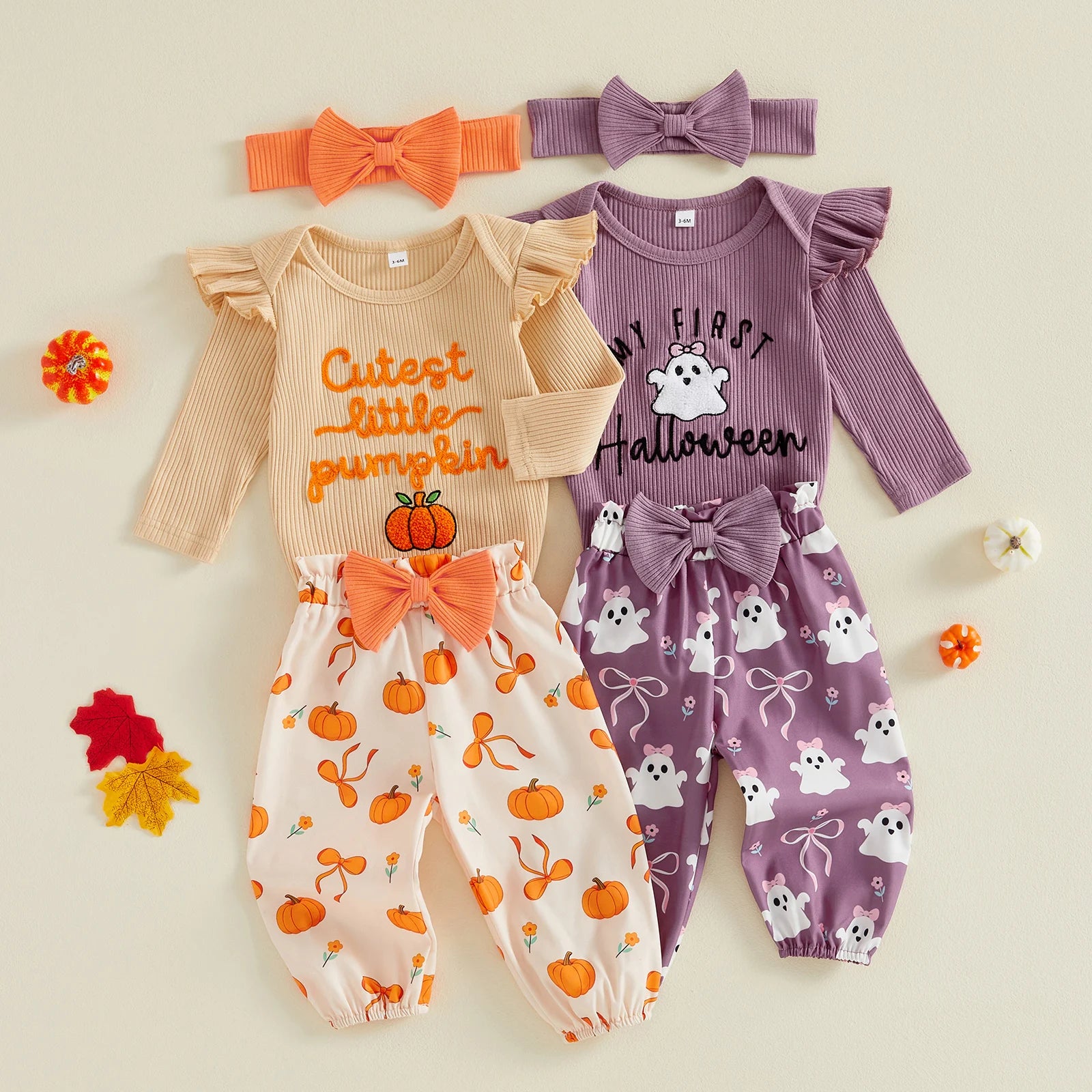 CUTEST LITTLE PUMPKIN Bowtie Outfit with Headband