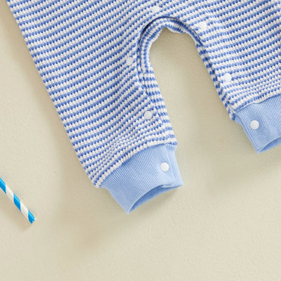 TRACTOR Striped Blue Jumpsuit