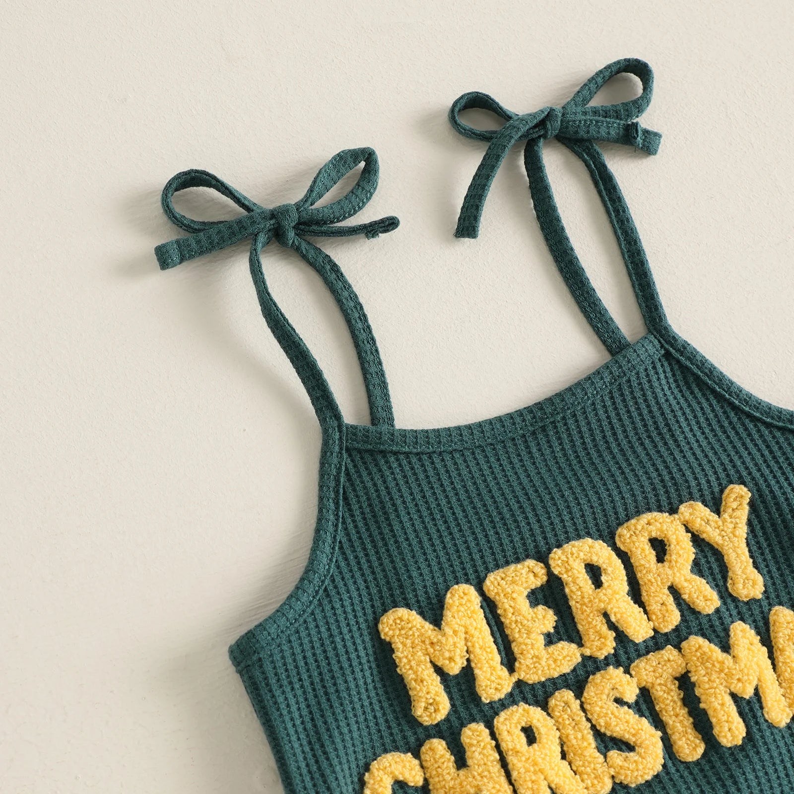 MERRY CHRISTMAS Bellbottom Pull-on Jumpsuit