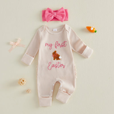 MY FIRST EASTER Ruffle Jumpsuit