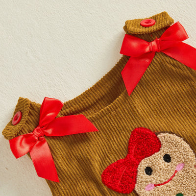 GINGERBREAD GIRL Corduroy Dress Outfit