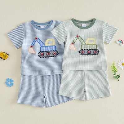 EXCAVATOR Striped Outfit