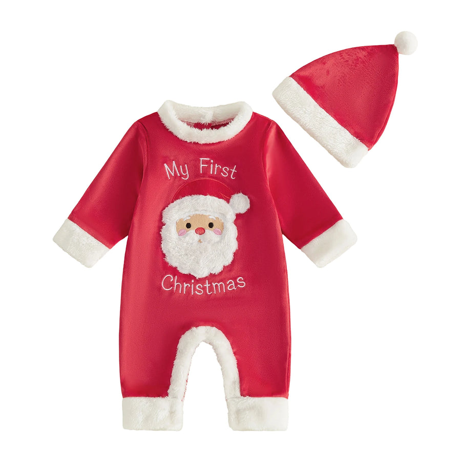 MY FIRST CHRISTMAS Velvet Outfit