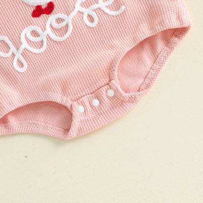 SILLY GOOSE Pink Waffle Knit Outfit